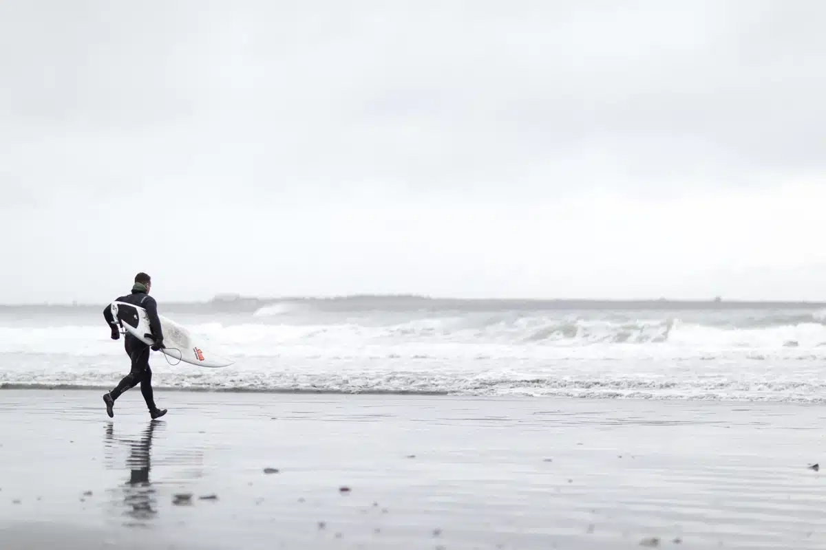 Fall Surfing - Middletown, Rhode Island.