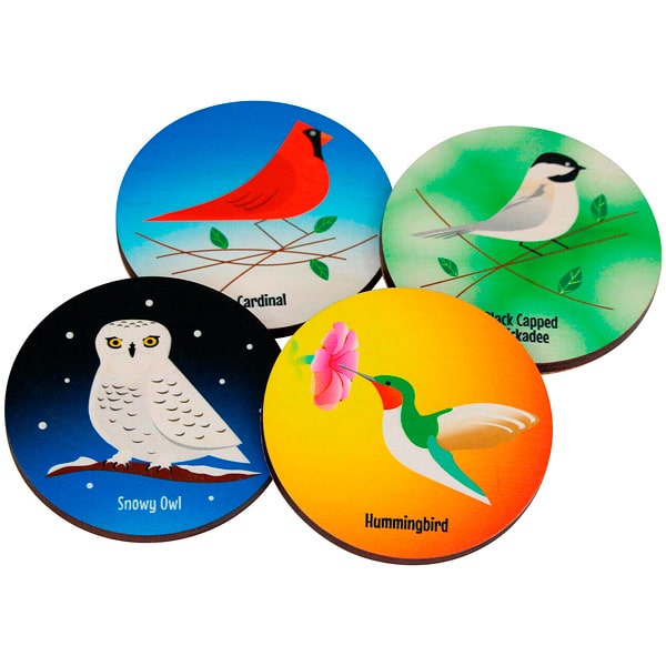 Bird Variety - Wooden Coasters