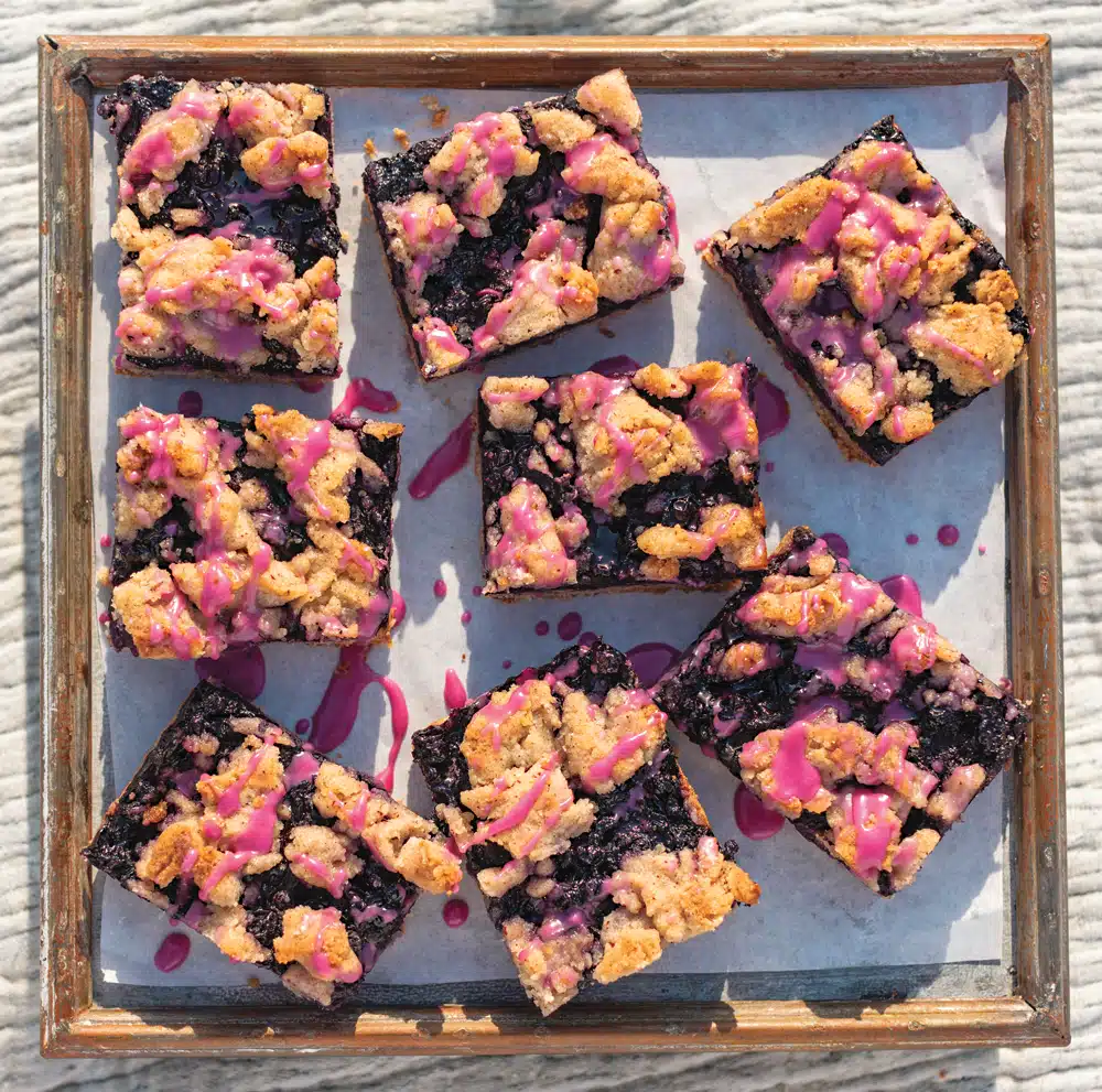 Easy Blueberry-Pecan Crumble Bars
