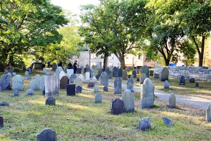The Burying Point in Salem, Massachusetts.