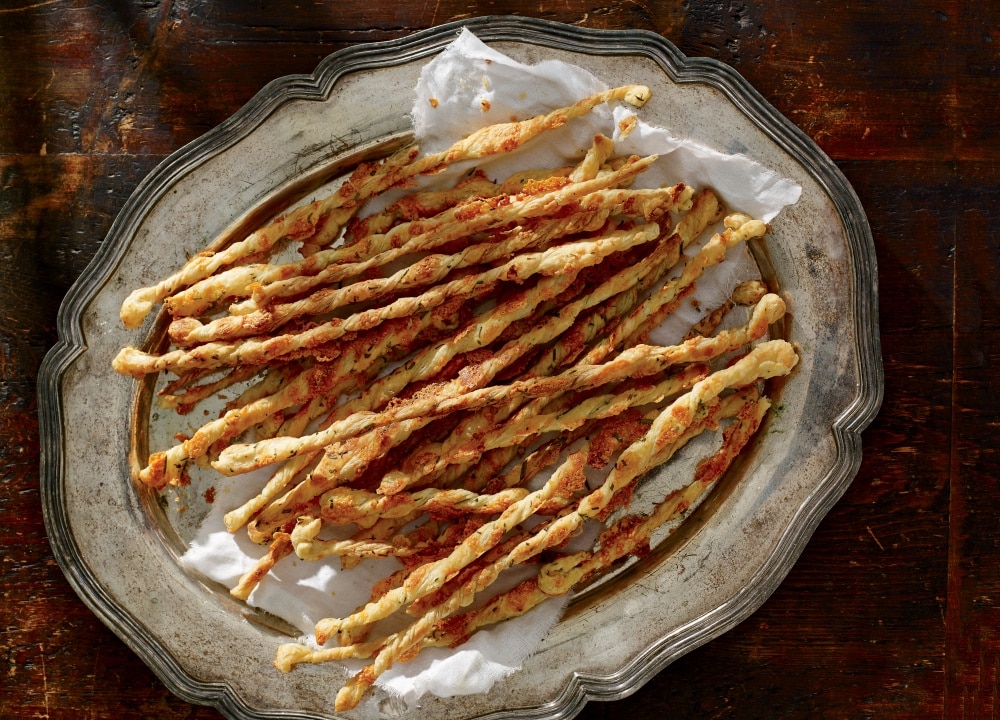 Cheddar Twists with Rosemary Recipe