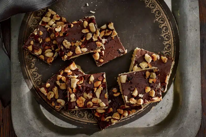 Chocolate-Hazelnut Shortbread Bars Recipe