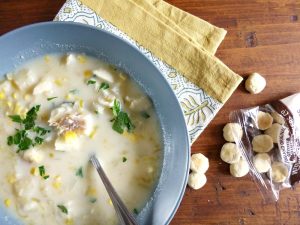 Corn and Cod Chowder