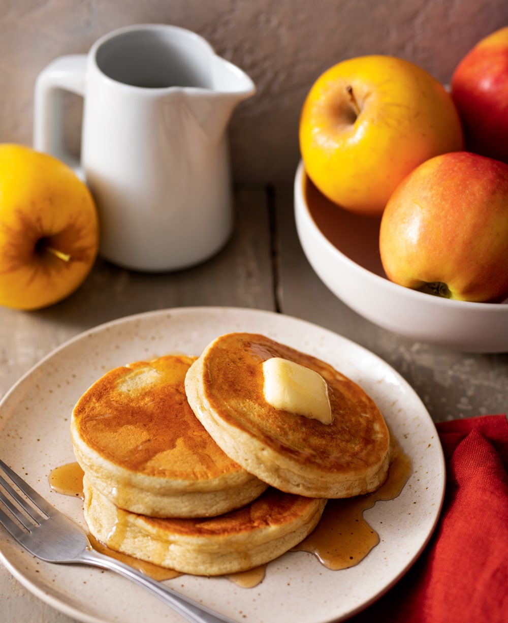 Cardamom-Apple Soufflé Pancakes