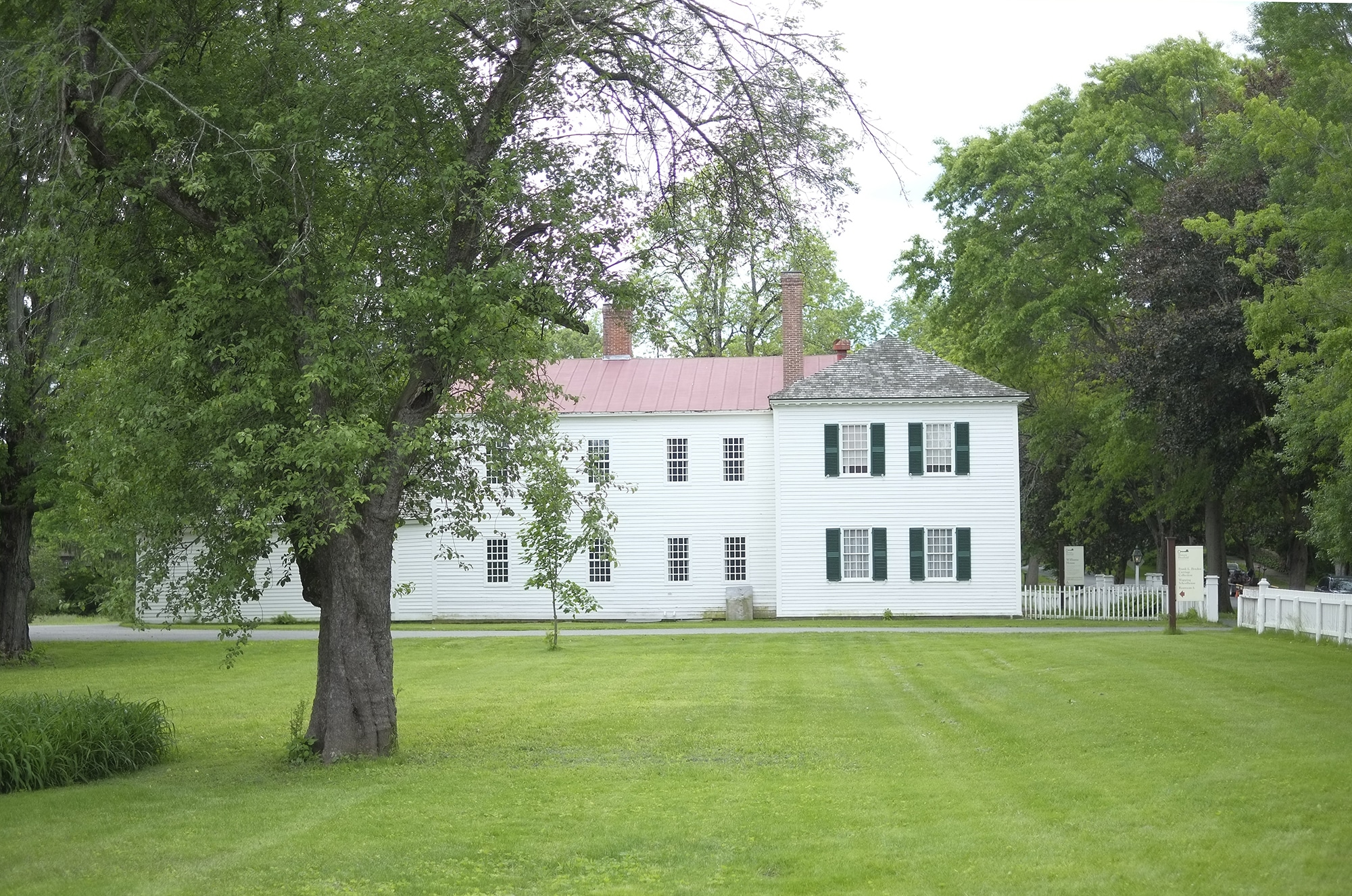 The north side view of the Williams House remodeled in 1817 and is representative of the household of village's prosperous residents.