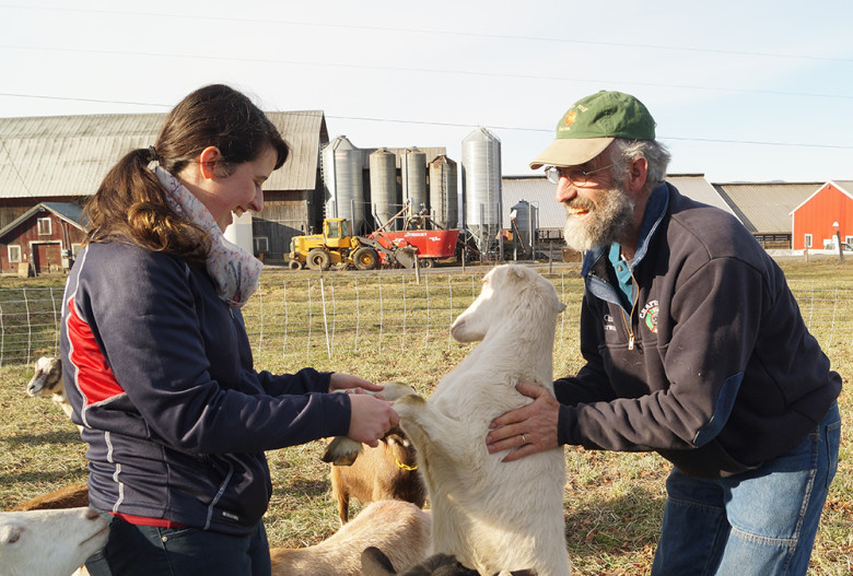 While his son Doug built his goat farm in nearby Royalton, Randi agreed to take care of his animals. Randi was not immune from being playful and in this photo he shows his niece, Rebekah (Calderwood) Just, how to “dance” with a goat. “It is one of my favorites, because they were both laughing,” says Lynn Calderwood, Randi’s sister-in-law, who shot the image. “It shows Randi's joy in life. He loved family, farming, church, and community. He always had a ready laugh and a helping hand.”