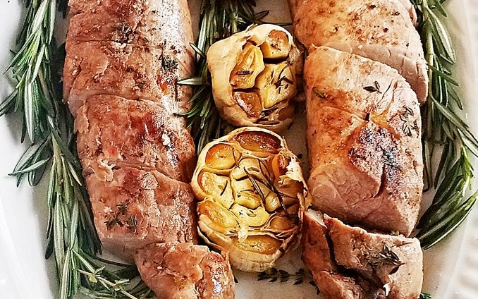 Roasted Pork Tenderloin With Whole Garlic And Rosemary New England Today