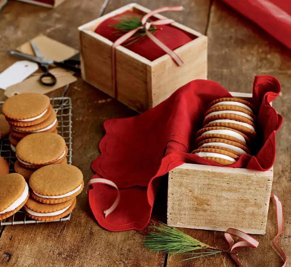 Gingerbread Lemon Sandwich Cookies