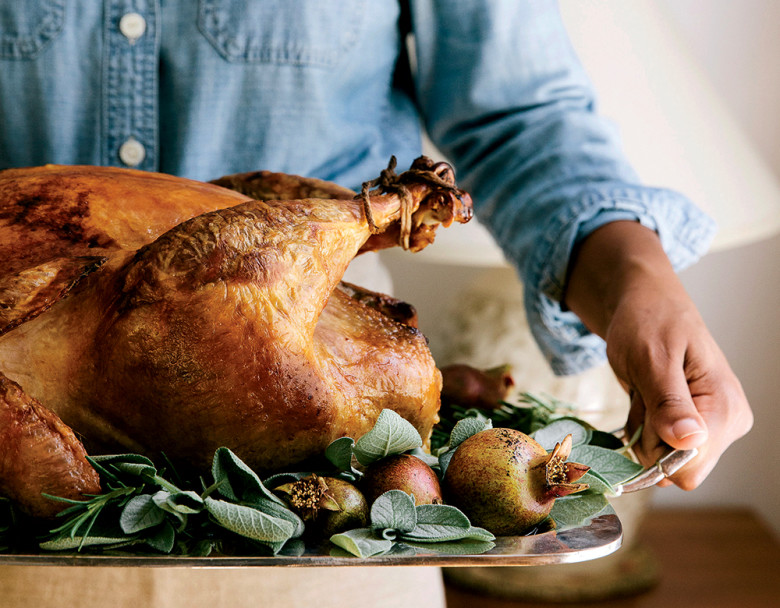 Maple-Sage Dry-Brined Turkey