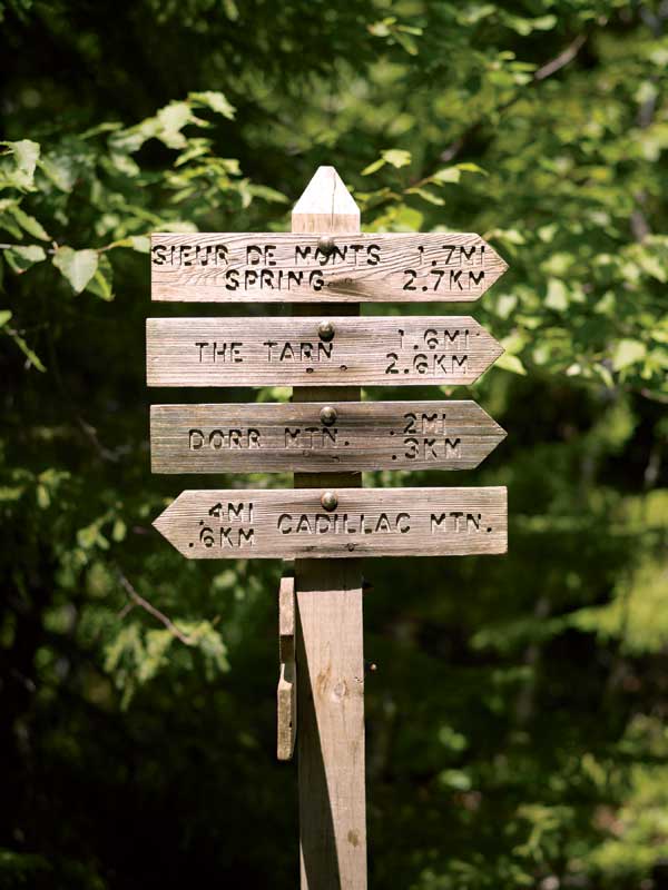 Acadia&#8217;s Old-Fashioned Trail Markers