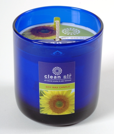 Clean Air Cobalt Glass Candle