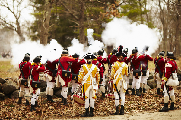The Battle of Lexington and Concord Reenactment  | Patriots&#8217; Day Photos