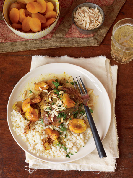 Moroccan-Spiced Chicken with Mead, Apricots &amp; Almonds
