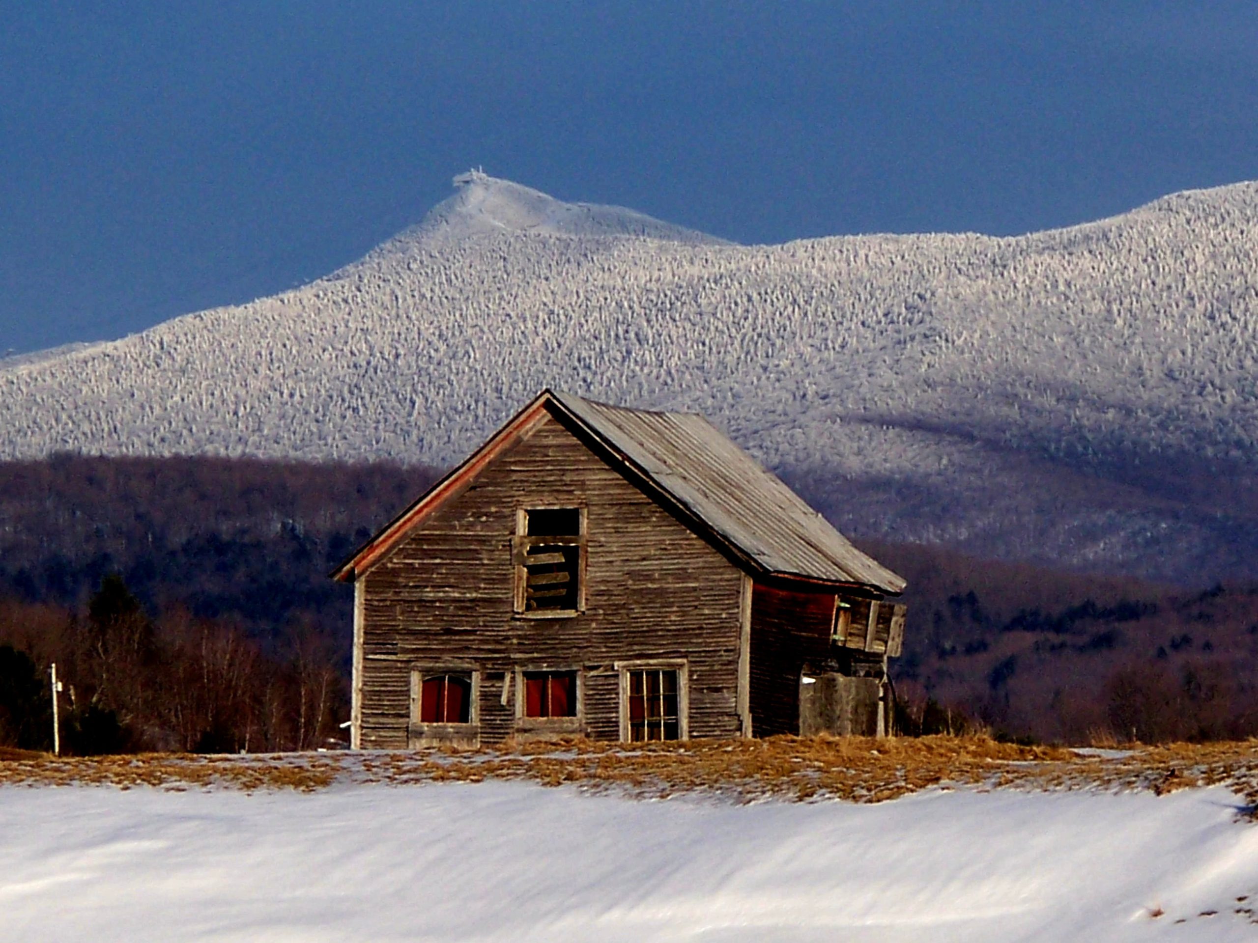Barn On Frosted Mountains (user submitted)