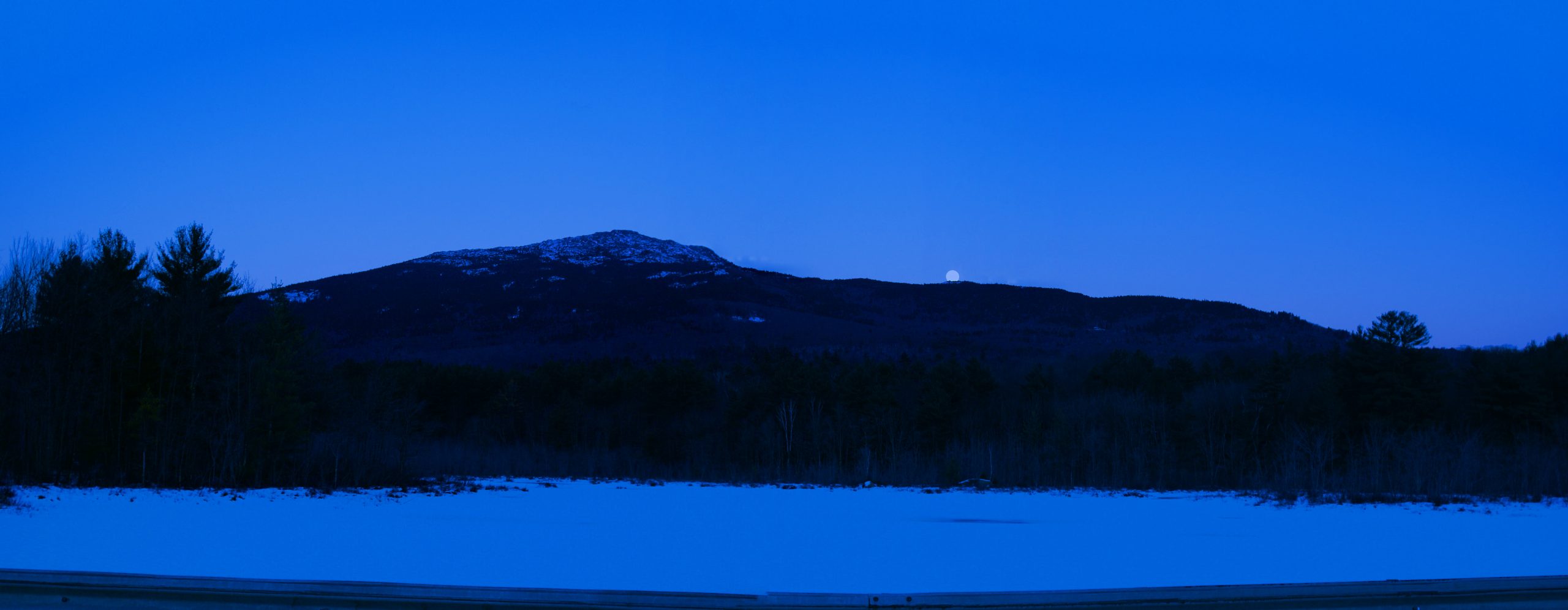 Moon over Mount Monadnock (user submitted)