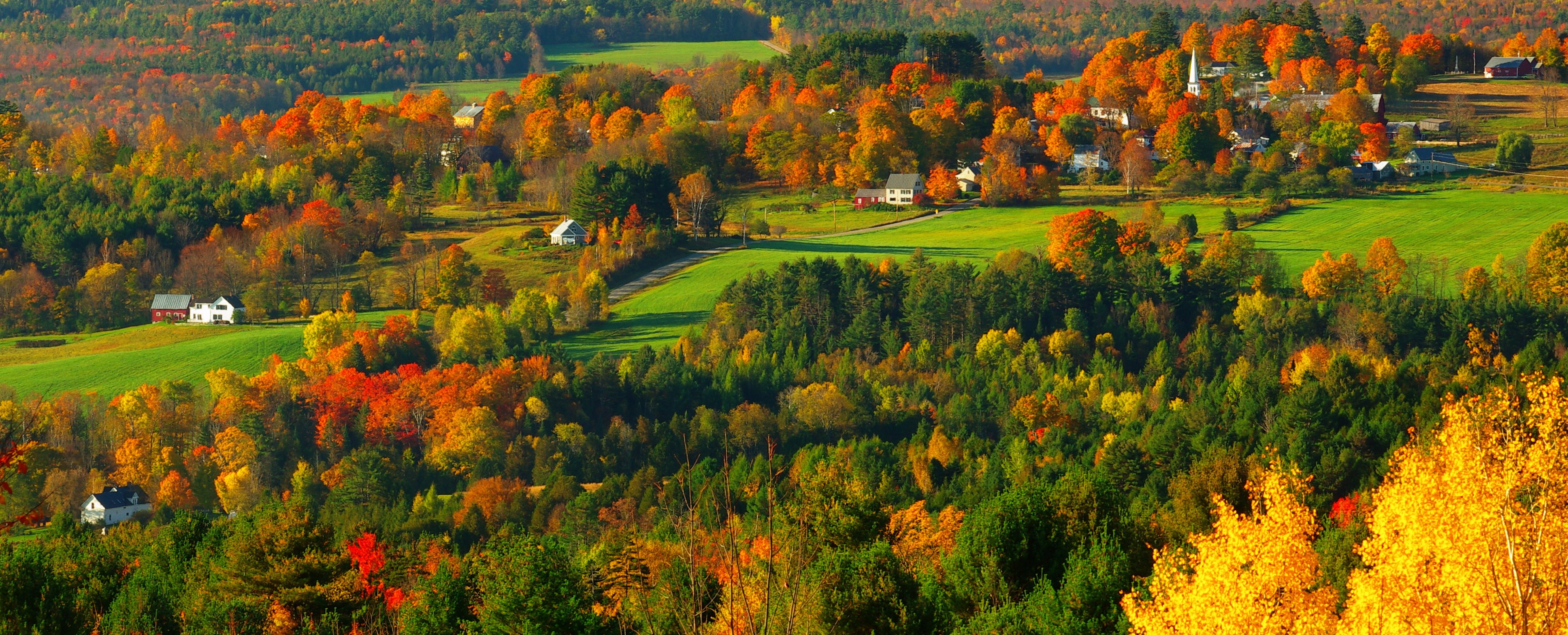 Peacham Panorama New England Today