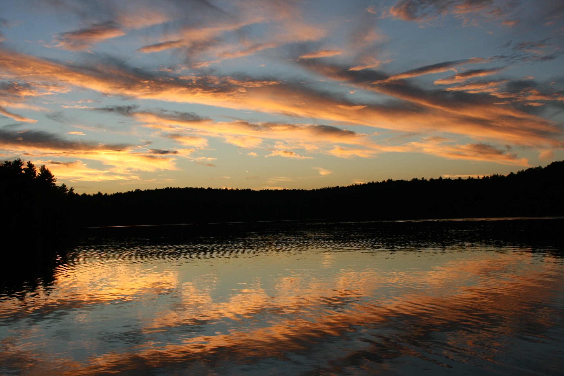 Walden Pond At Sunset (user submitted)
