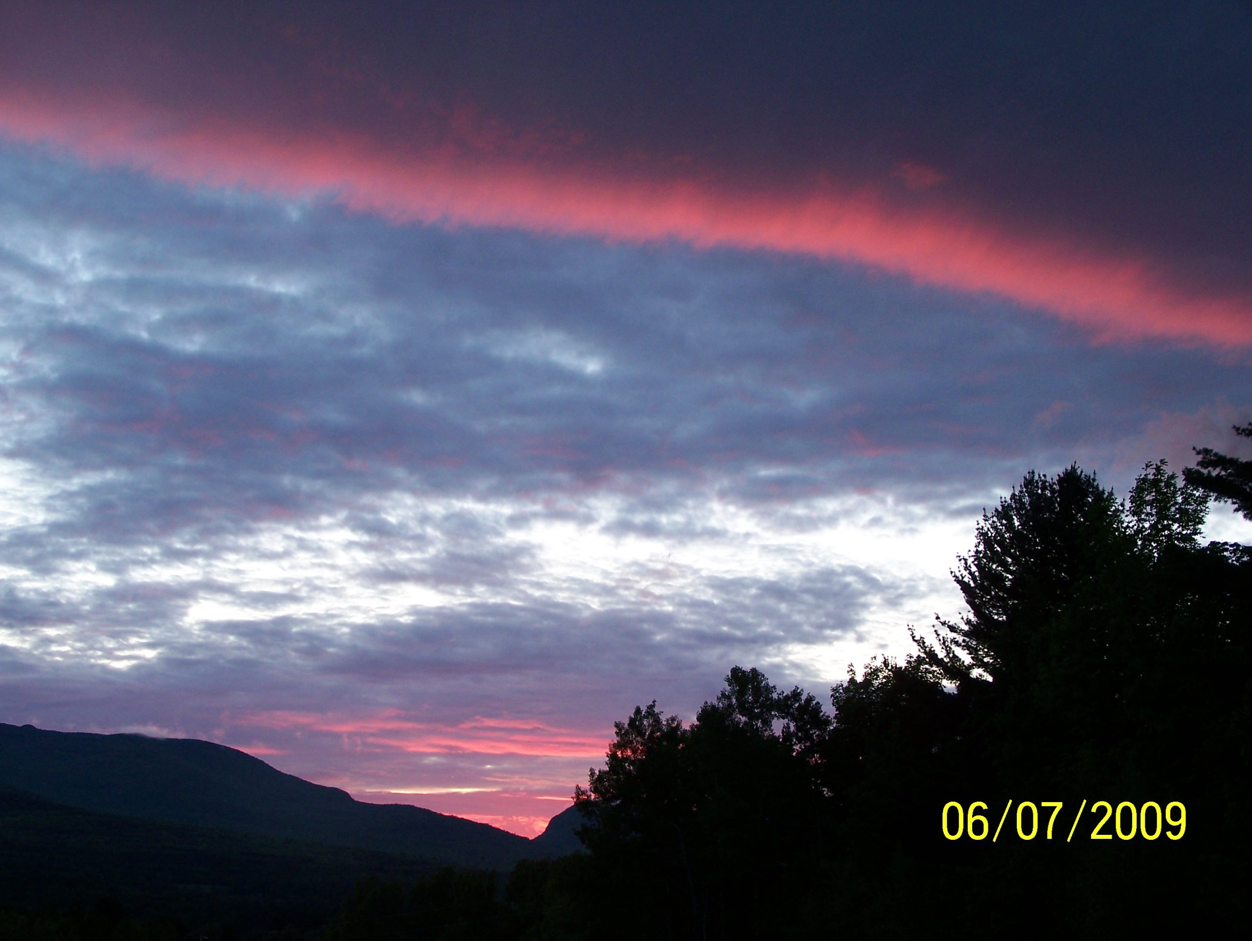 Sunset Over Hazen Notch (user submitted)