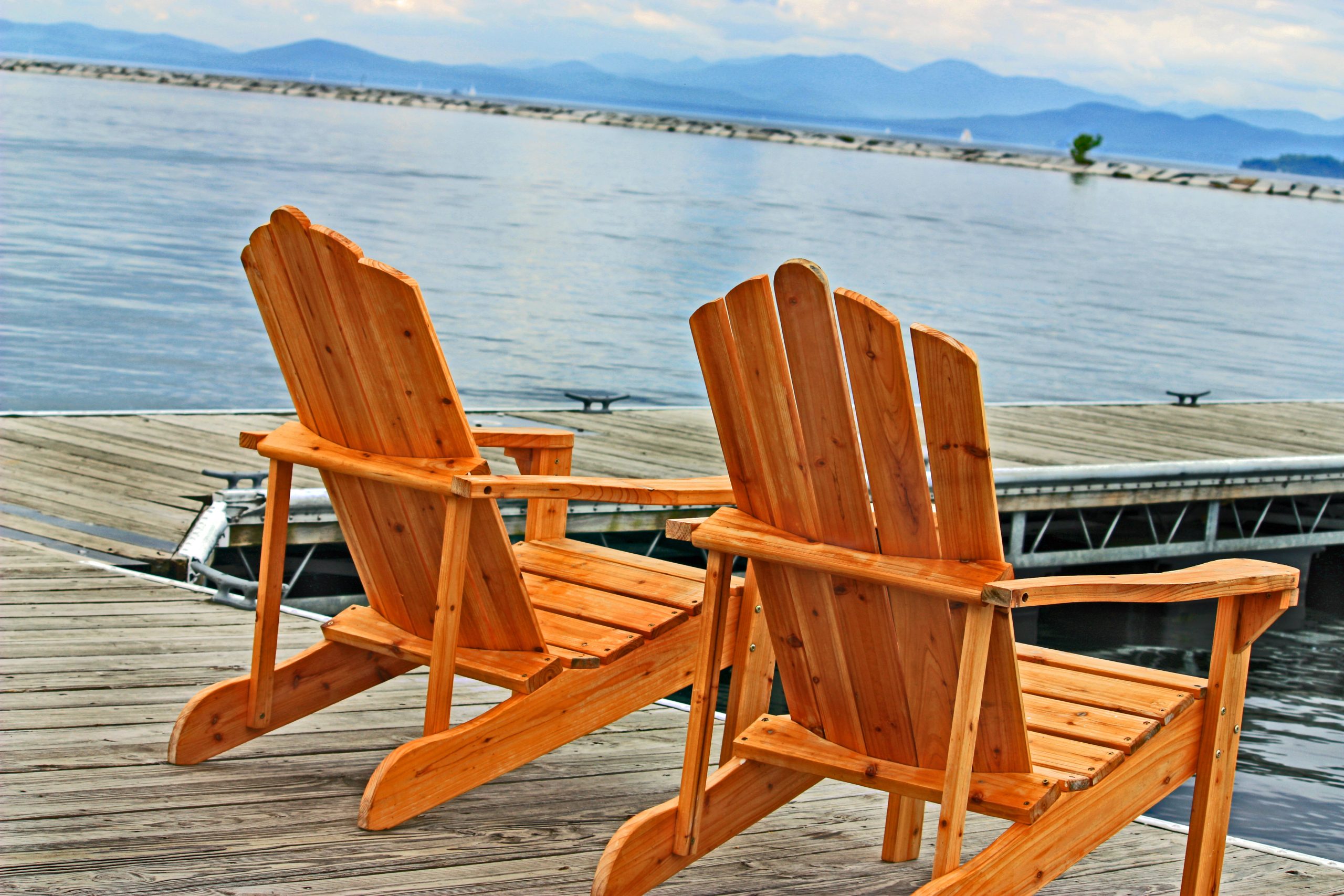 Chairs At The Boat House On Lake Champlain (user submitted)
