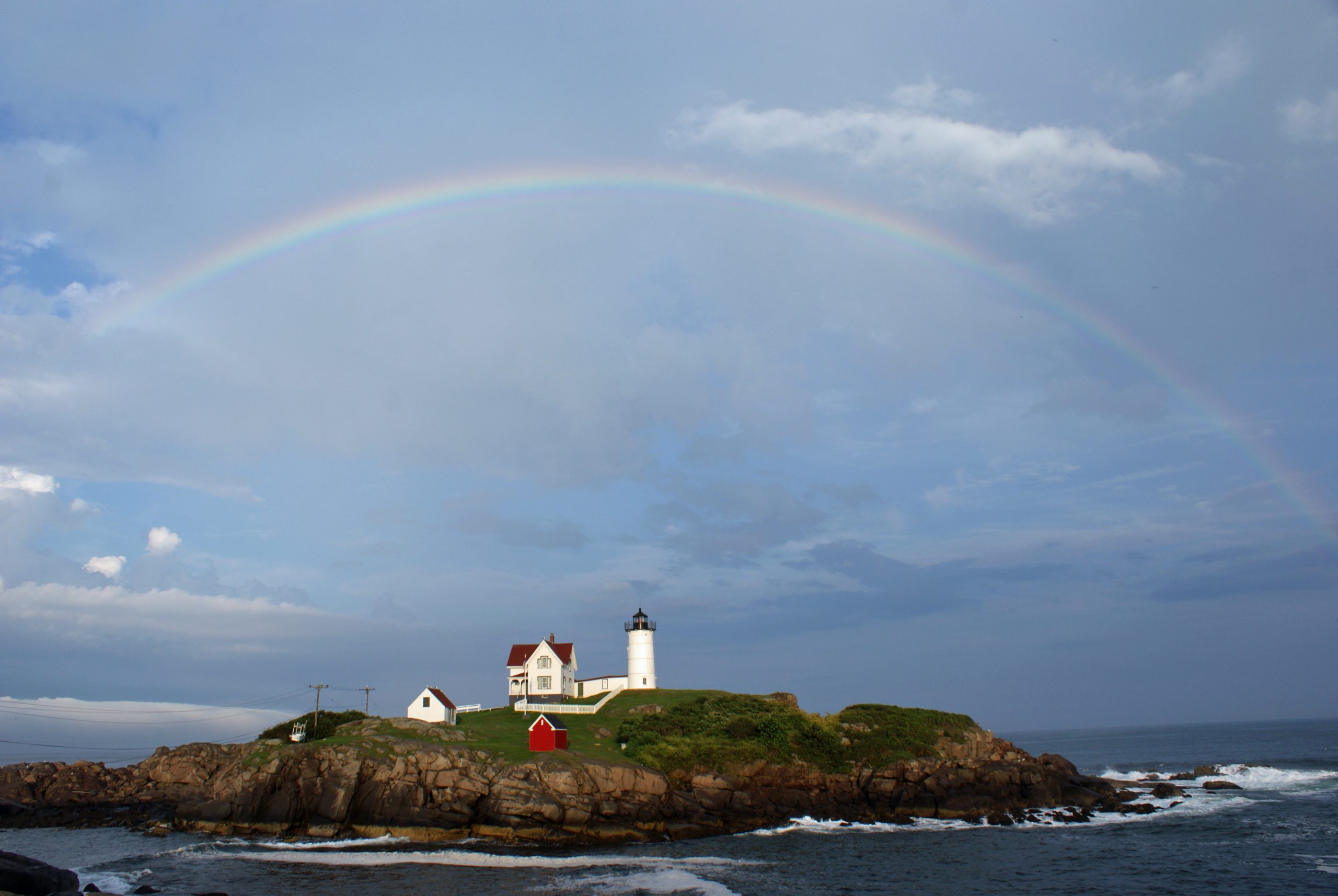 Rainbow Over Nubble (user submitted)