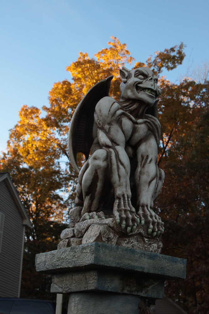 Fearsome Gargoyle Amid Color (user submitted)