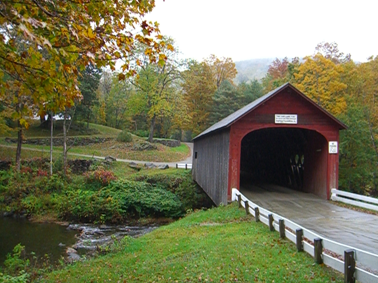 Covered Bridge In Green River, Vt (user submitted)