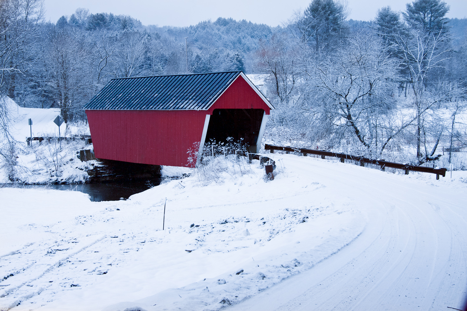 Vermont Covered Bridge In Snow #2 (user submitted)