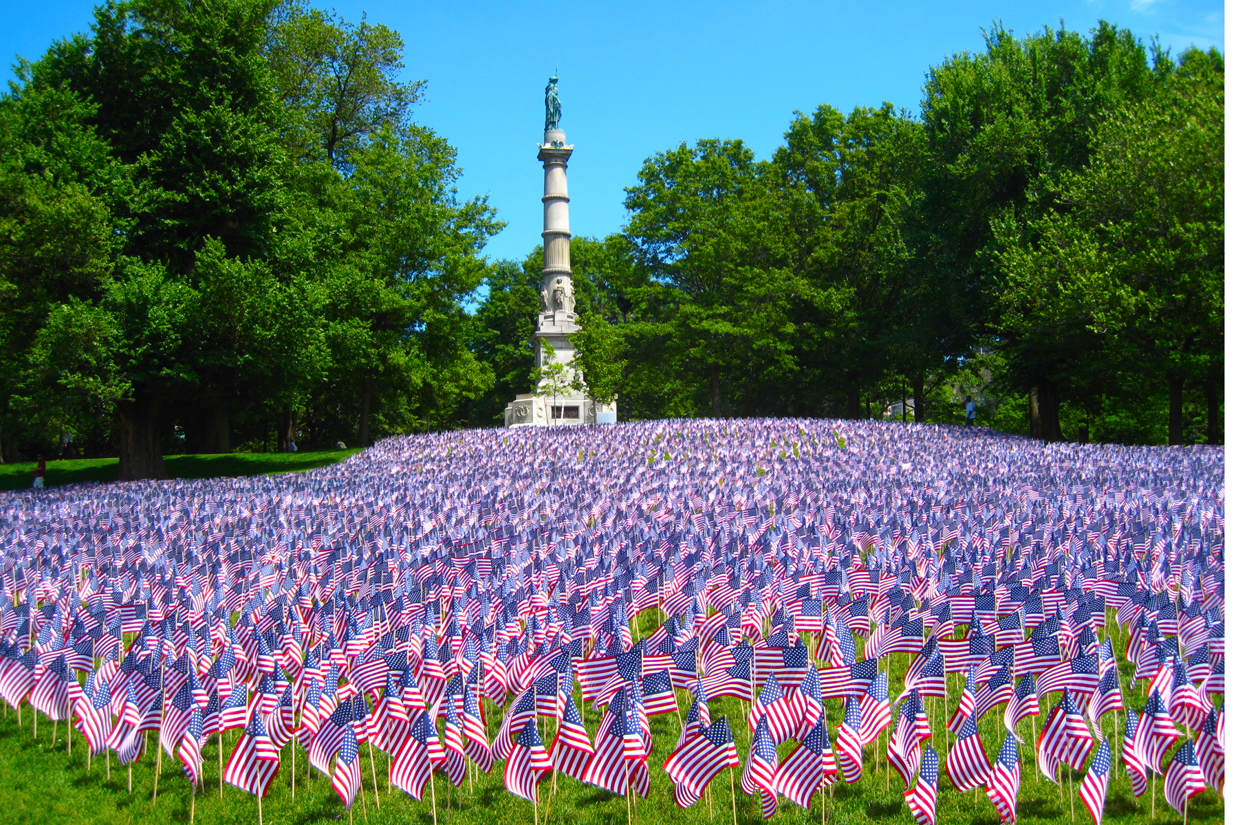 A Sea Of Flags, Boston Common (user submitted)