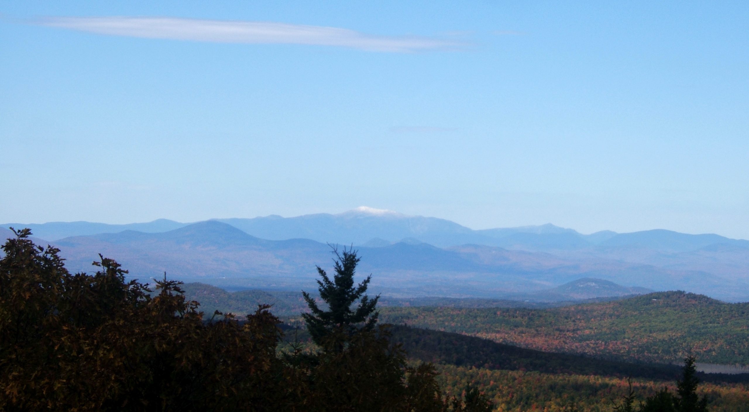 Snow On The Mount As Seen From Maine (user submitted)