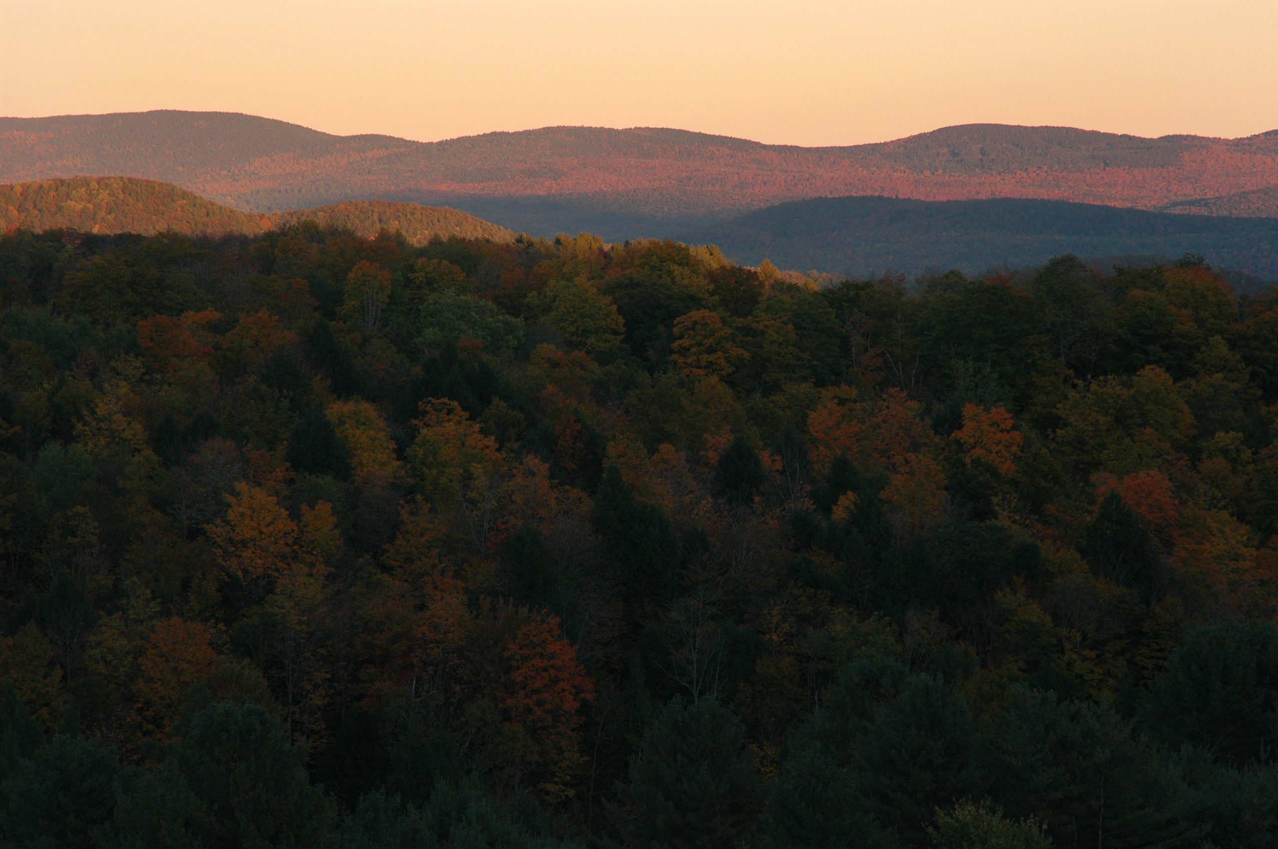 Sunset Over The Vermont And New Hampshire (user submitted)