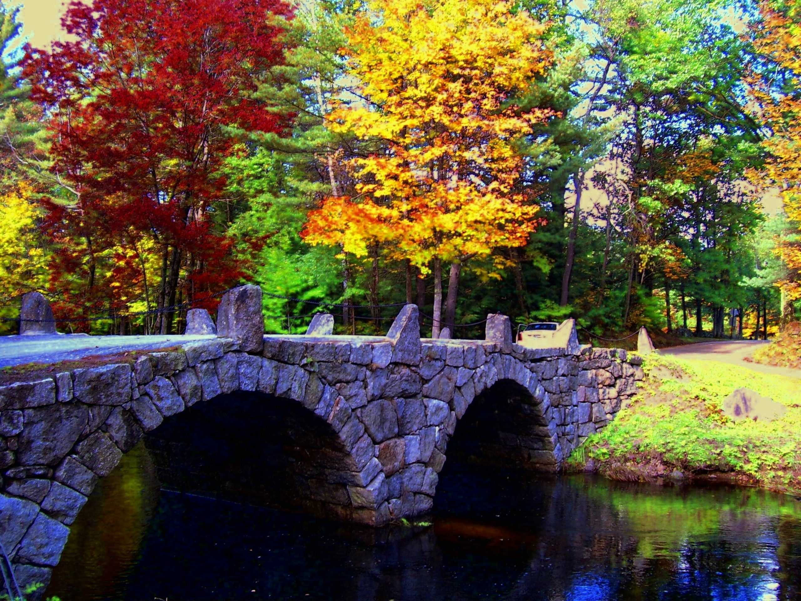 Stone Bridge With Fall Colors (user submitted)