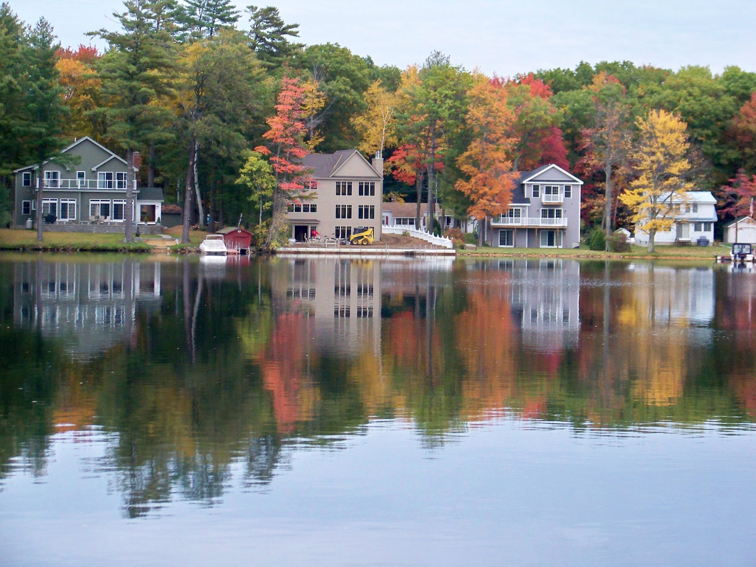 Fall On Lake Winnisquam New England