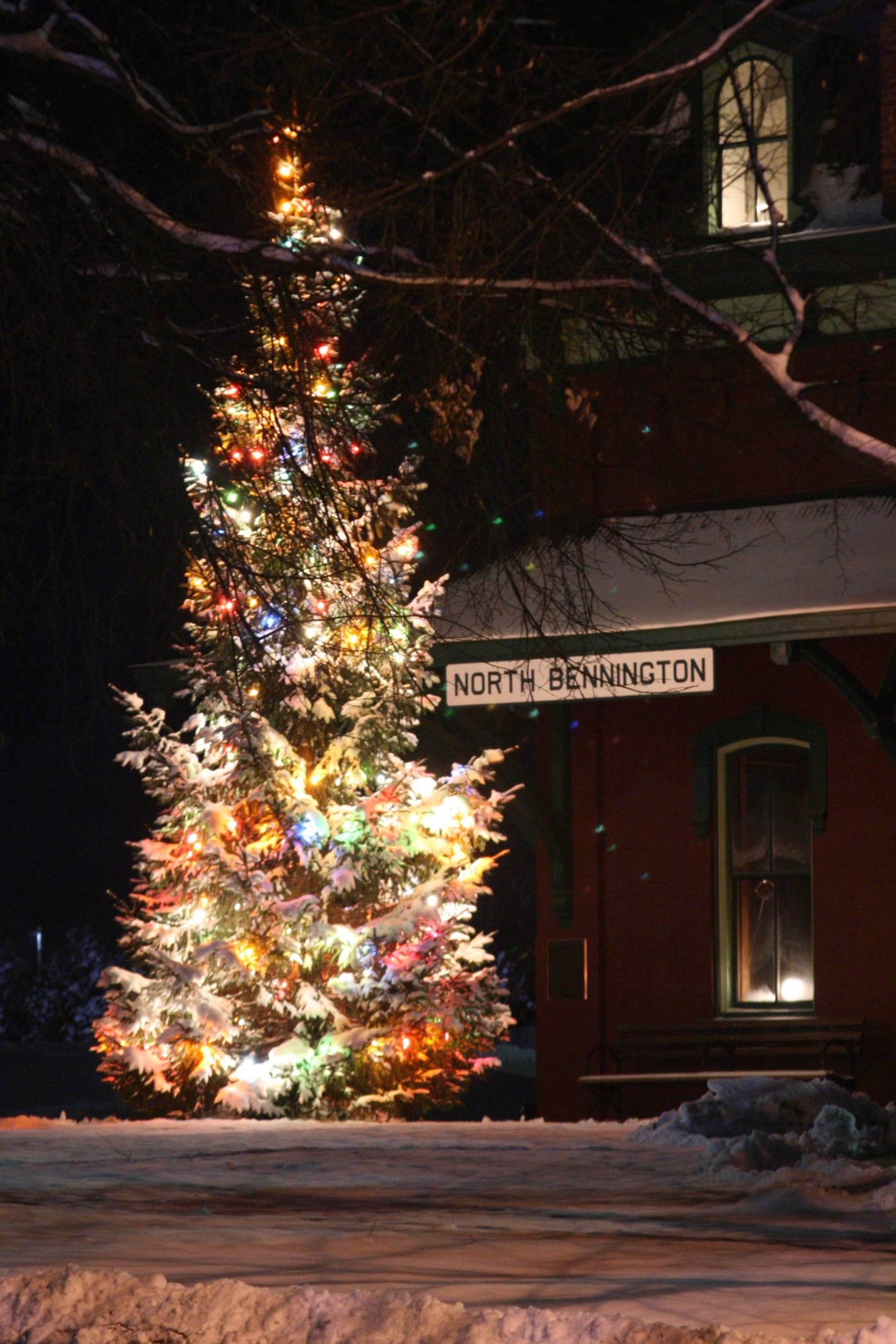 Christmastime At North Bennington Station (user submitted)