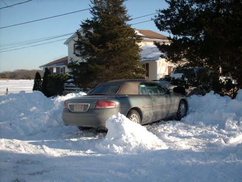 Snow In The Driveway (user submitted)