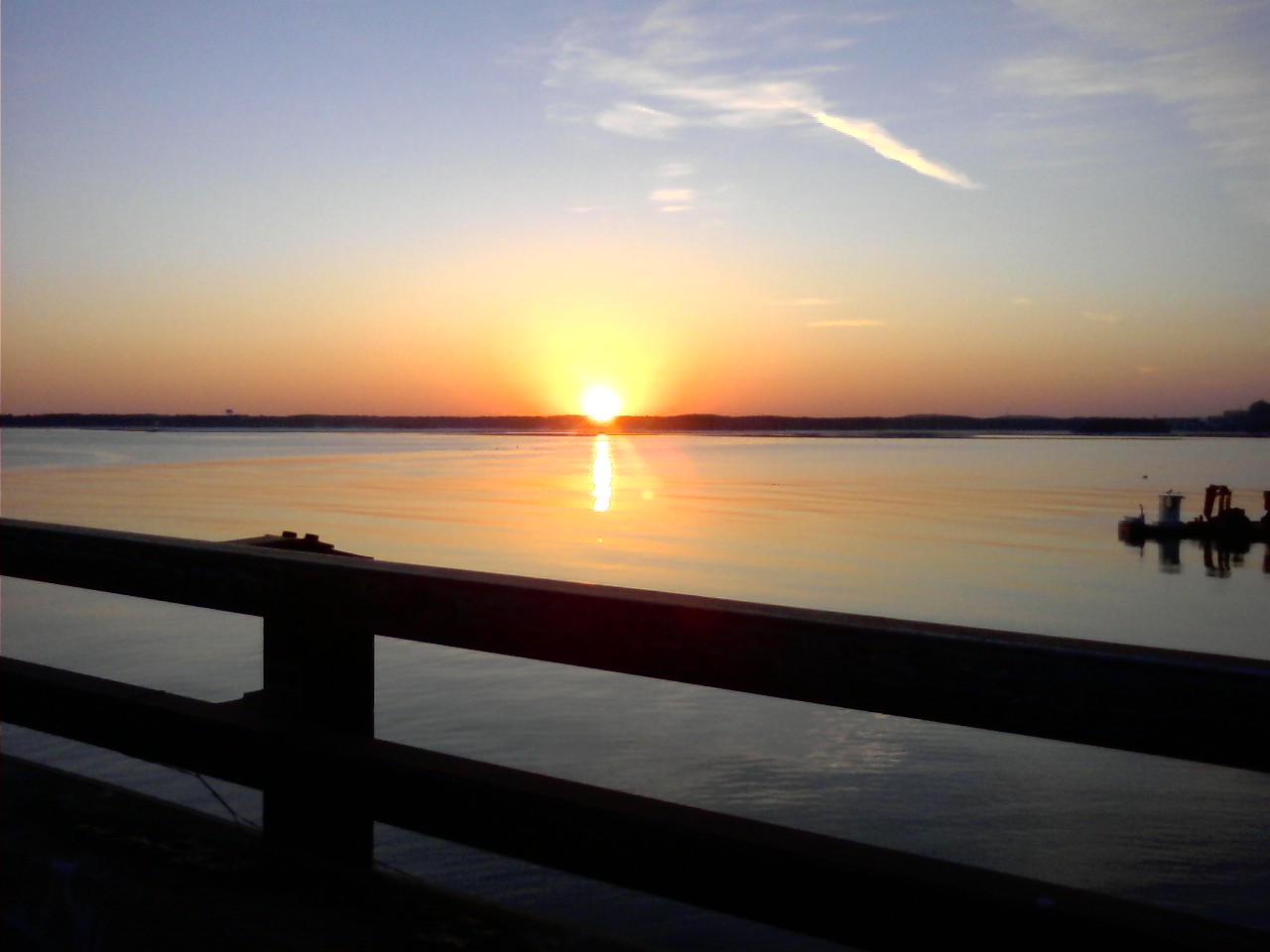 Winter Sunset Seabrook Harbor (user submitted)