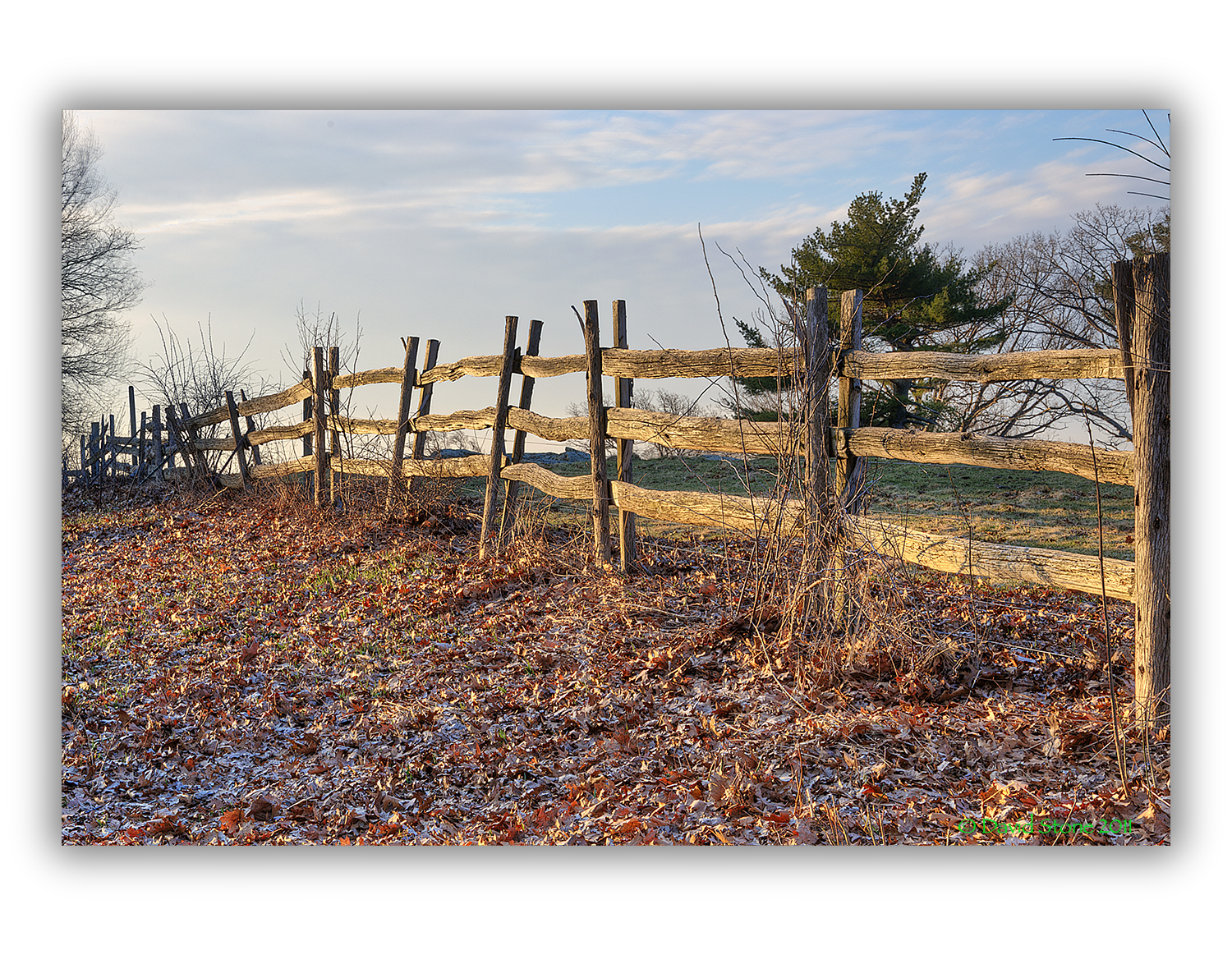 Split Rail Fence In Morning Light (user submitted)