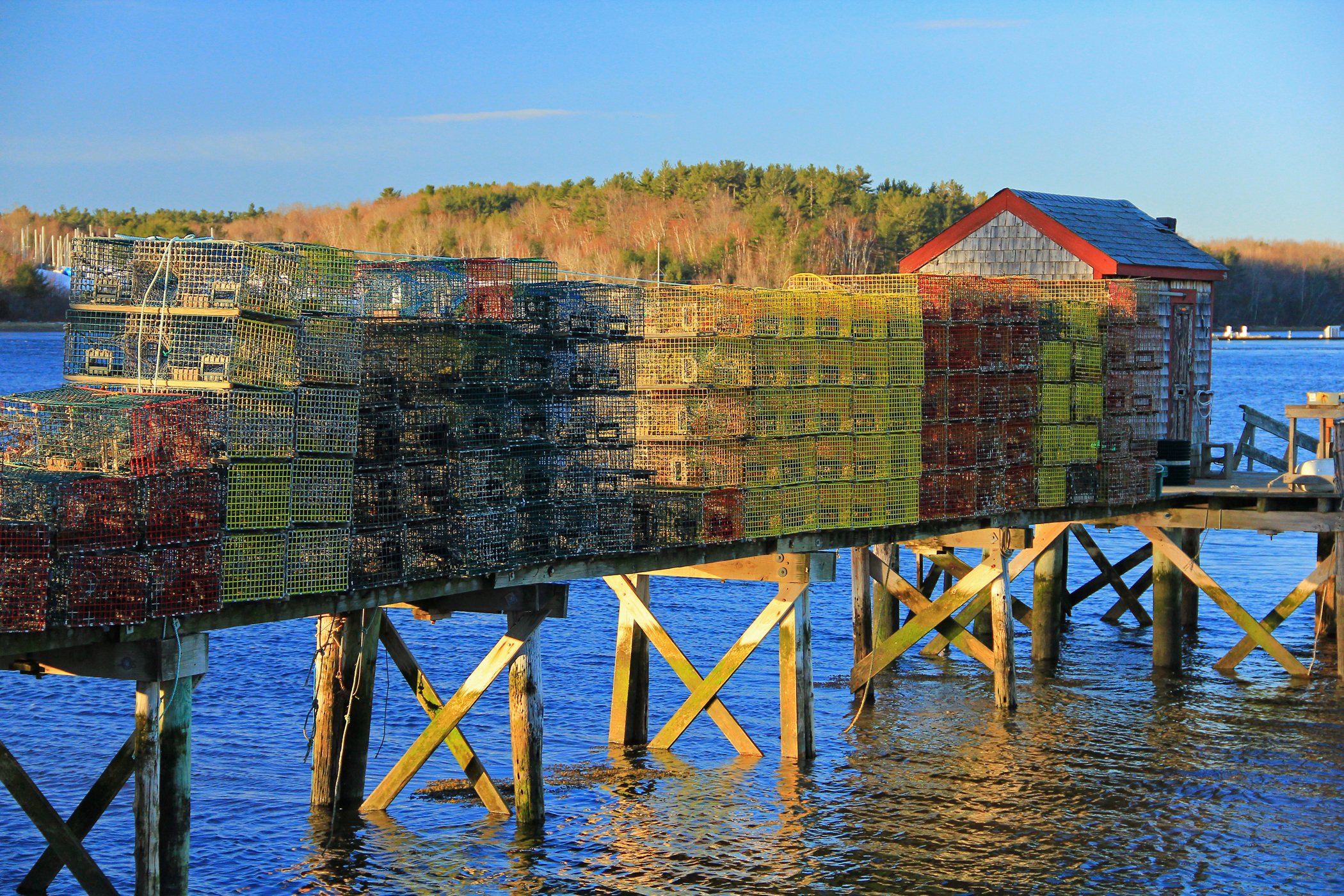Lobster Traps In The Morning Sun (user submitted)