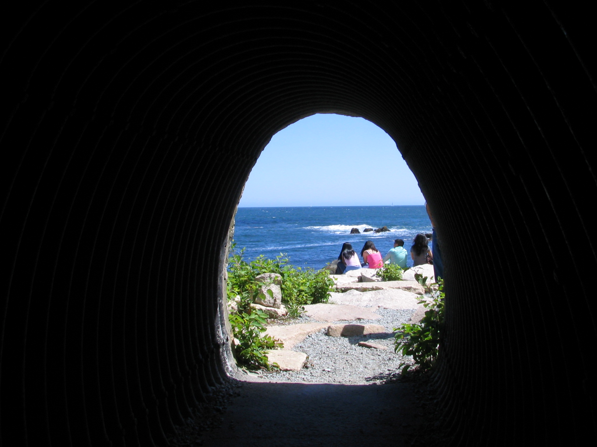 At The End Of The Tunnel On Cliff Walk (user submitted)