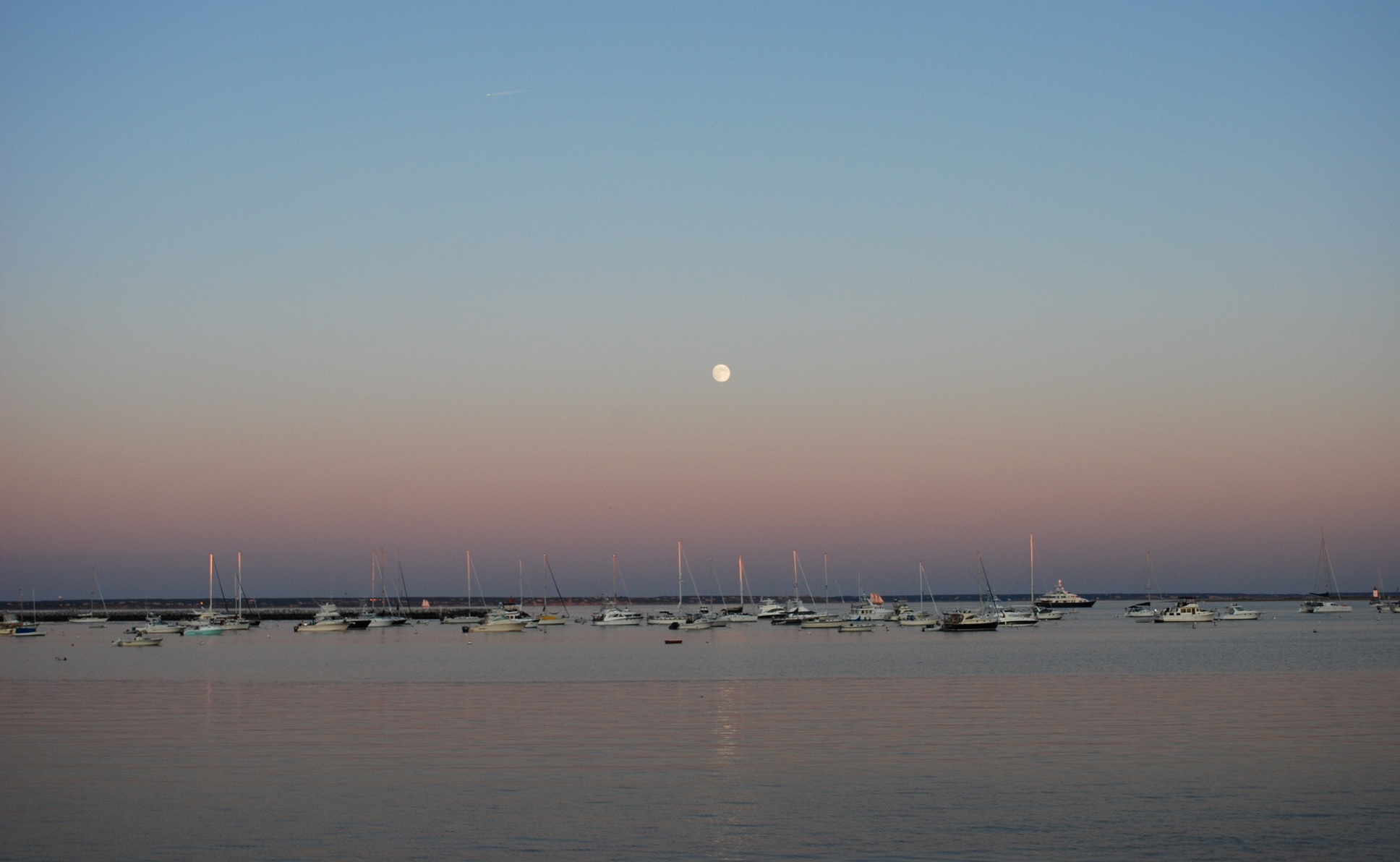 Moonrise Over Provincetown (user submitted)