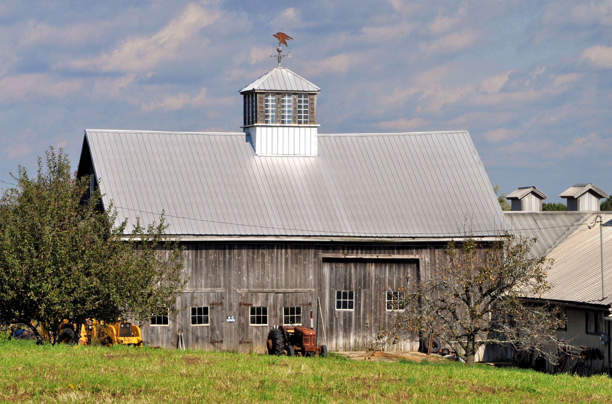 Apple Trees And Barn (user submitted)