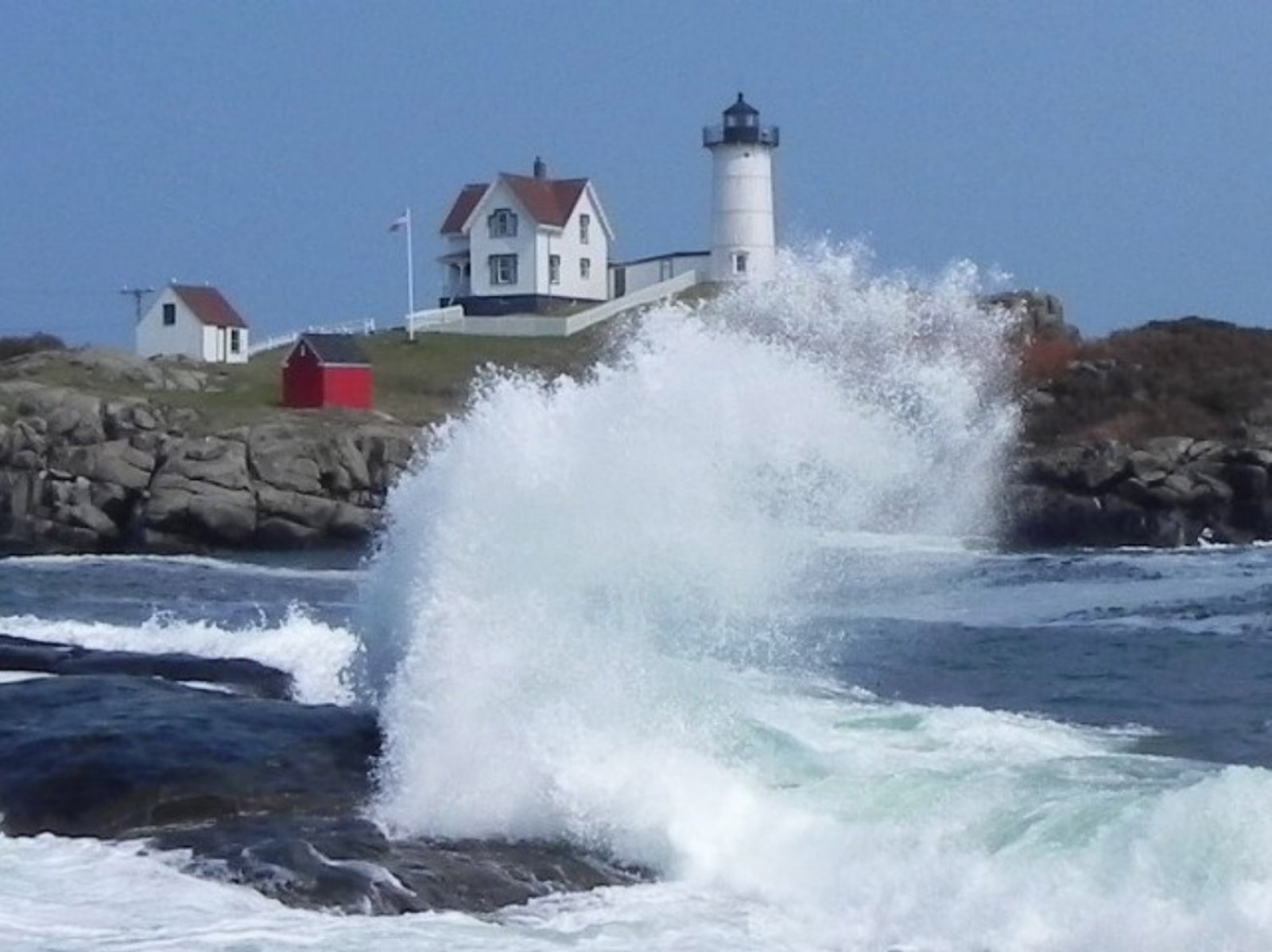 Waves Crashing At Cape Neddick (user submitted)
