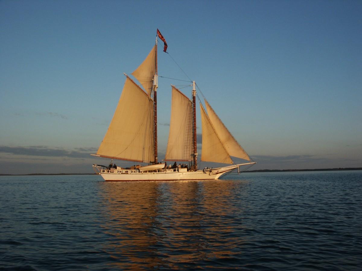 Schooner Isaac H. Evans at Sunset (user submitted)