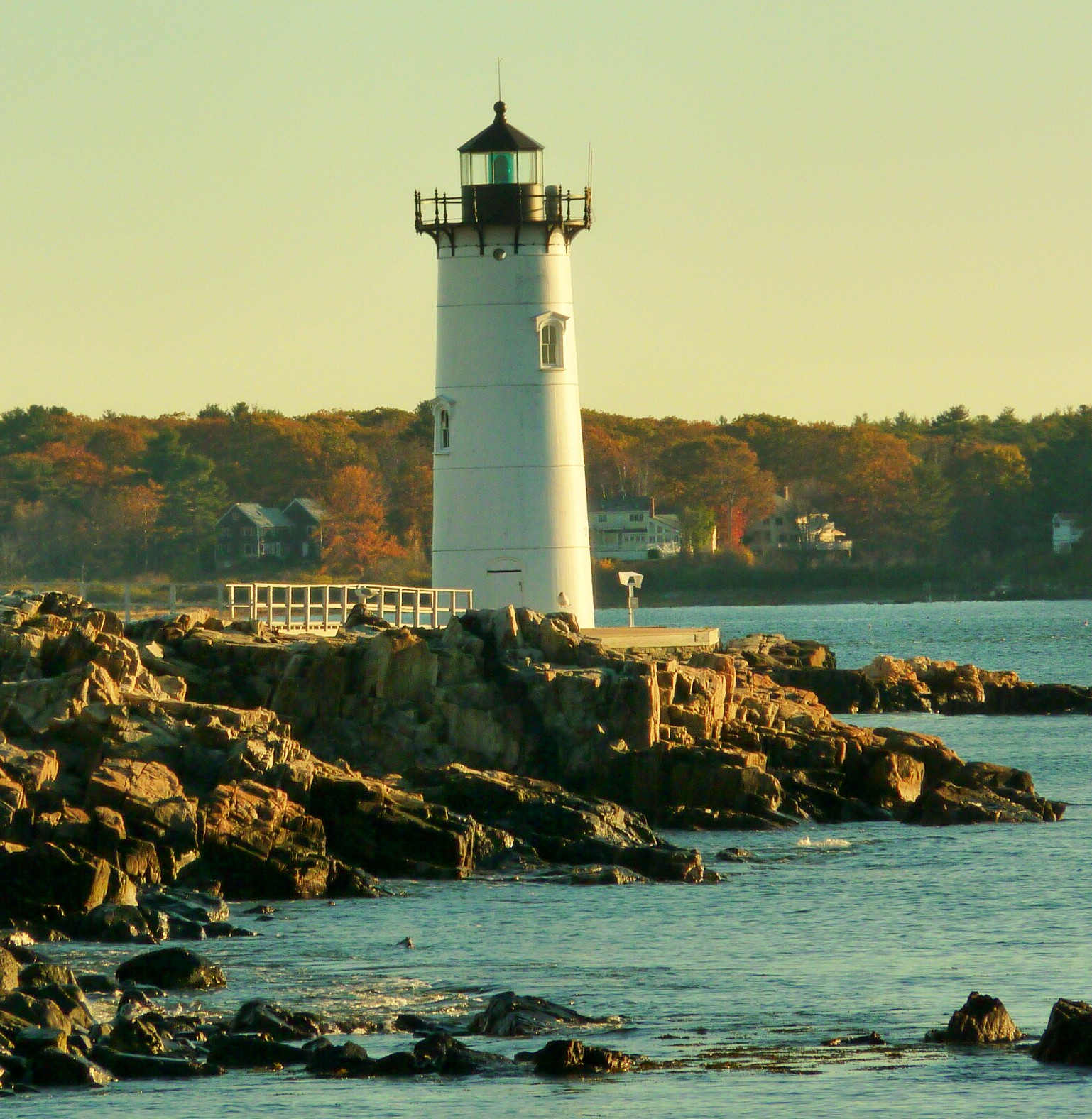 Lighthouse In Fall (user submitted)