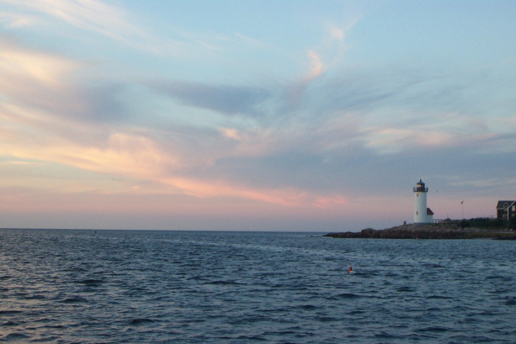 Annisquam River Lighthouse at Sunset (user submitted)