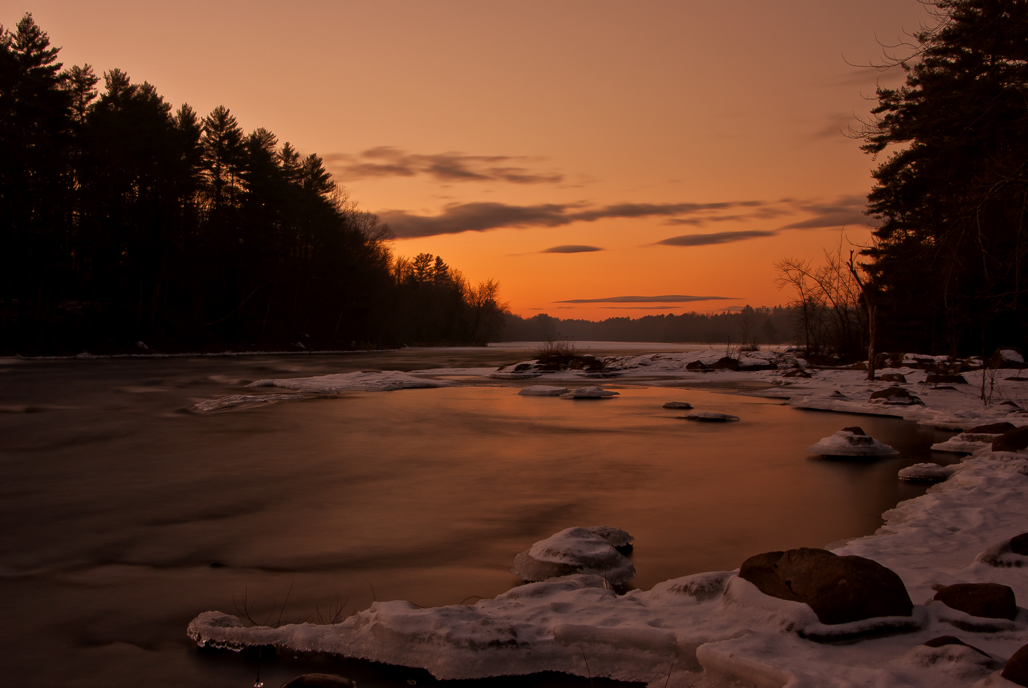 Sunrise Down The Saco River (user submitted)