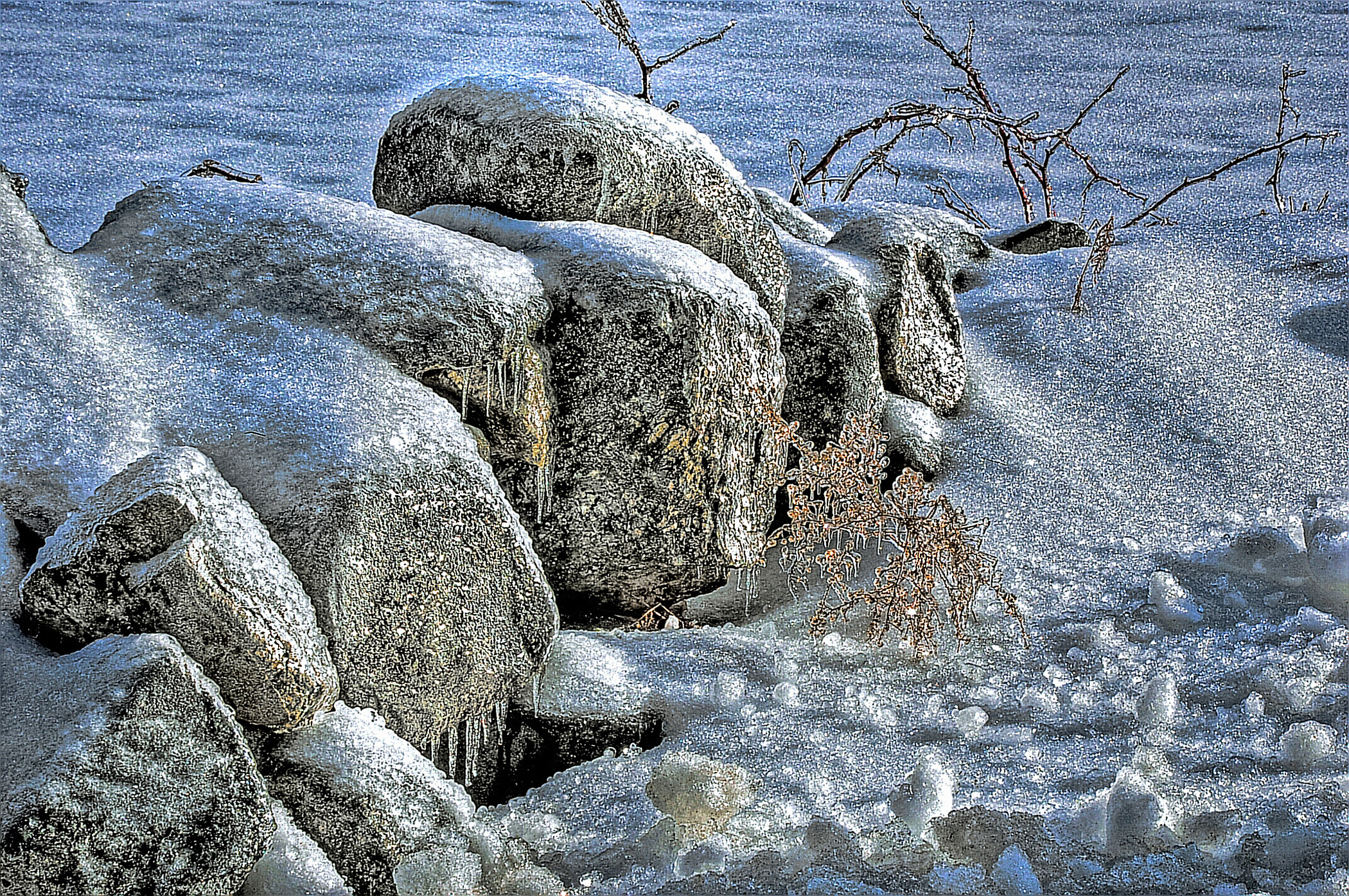 Stones After Ice Storm (user submitted)