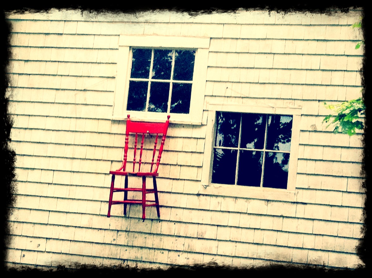 Chair On Cape Cod Barn (user submitted)