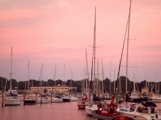 Sunset At Wickford Harbor Ri (user submitted)