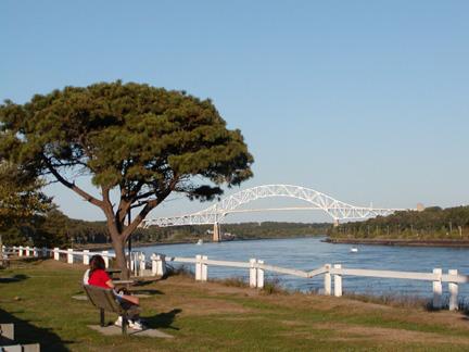 Cape Cod Canal and bridge (user submitted)