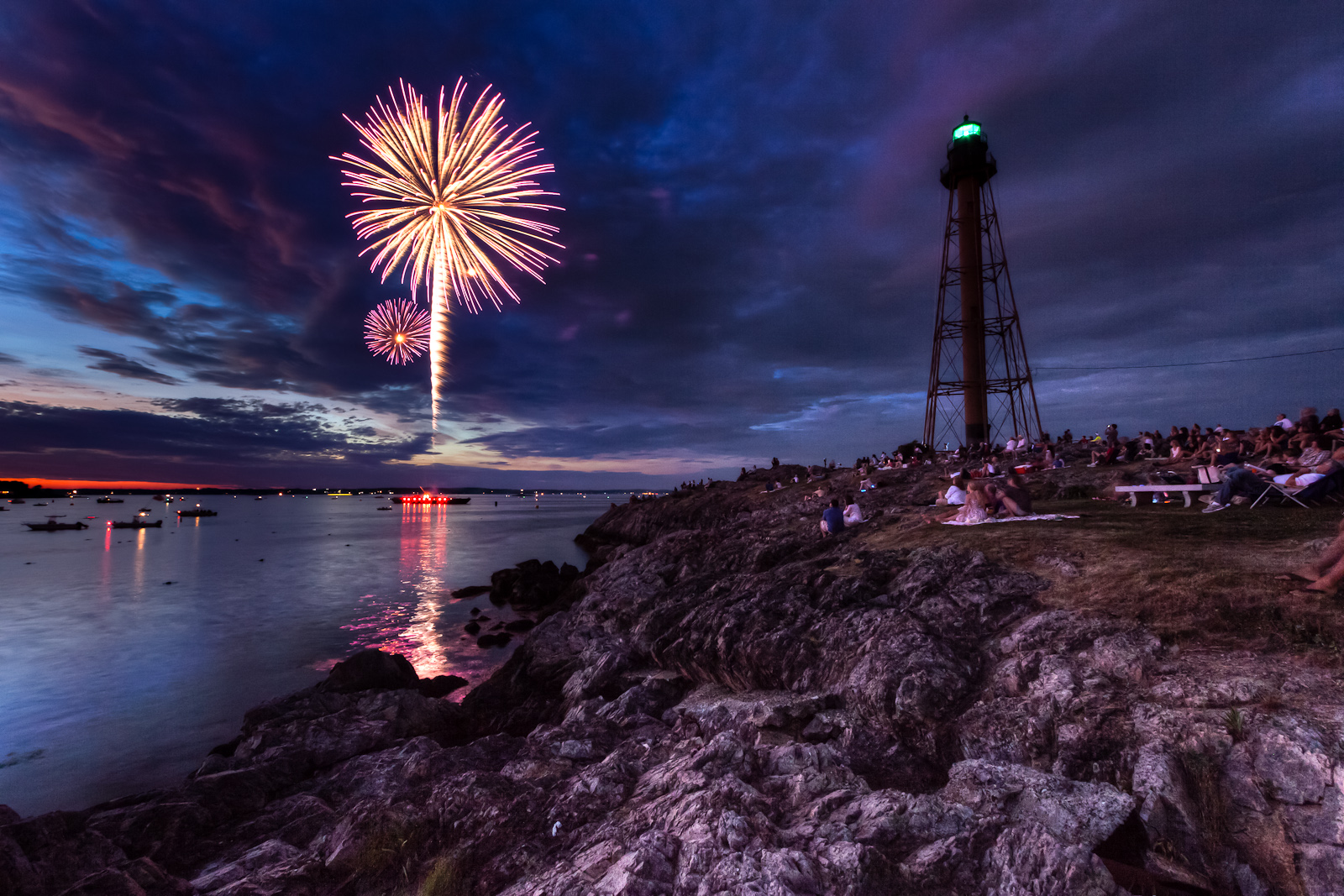 Fireworks Over The Lighthouse (user submitted)